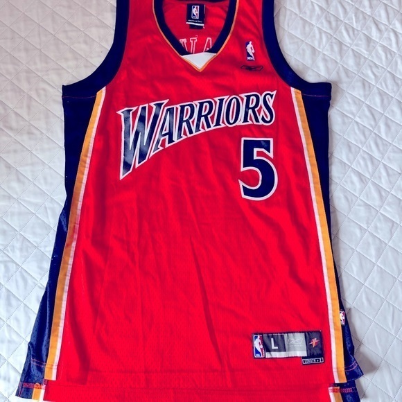 Rare Vintage Baron Davis Rebook NBA Swingman Jersey Golden State Warriors Mens